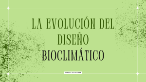 Diseño bioclimático